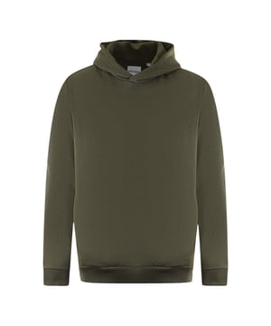 Sudadera con capucha verde lisa de Lyle & Scott. Manténgase cómodo y con estilo con el jersey Lyle & Scott Branded. Confeccionado con 100 % algodón, este jersey se ajusta a la talla real y presenta el logotipo de la marca Lyle & Scott. ¡Hacer una declaración nunca se vio ni se sintió tan bien! Jersey verde Lyle & Scott. Puños y dobladillo elásticos, 100% algodón. Corte regular, Se ajusta a la talla real, Insignia de la marca en la manga delantera izquierda. Estilo: ML1646V W485