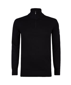 Jersey de hombre de la marca Presly & Sun. El jersey de Presly & Sun está hecho de algodón orgánico y tiene un corte recto. El suave algodón proporciona una gran comodidad.  Marca: Presly & SunNombre del modelo: Lewis Zip Knitted Pullover Categoría: jersey de hombreMateriales: algodónColor: negro