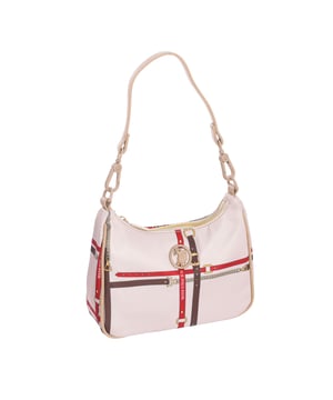 Baguette bag U.S. POLO ASSN.
 Synthetic.
 Zipper closure.
 Front interior: One open pocket.
 Back interior: One zipper pocket.
 Adjustable removable strap.
 Interior lining with brand print.
 Brand logo on the front.
 Seams seen in tone.
 Measures: 22x17x7cm
 Composition: 70% Polyester, 30% Polyurethane
 Care:
Clean with a wet cloth.