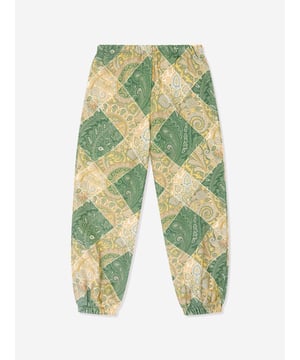 Discover the epitome of luxury and playful design with Etro's Boys Paisley Joggers in Green, perfect for AW2024. Each detail is crafted to offer a unique blend of comfort and high-fashion appeal for the discerning young wardrobe.  Iconic Paisley Design: Etro's signature paisley motif in a vibrant green sets these joggers apart, offering a dose of classic luxury with a modern twist. Premium Comfort: Crafted from superior fabrics, these joggers ensure all-day comfort and durability, ideal for lively boys. Versatile Elegance: Seamlessly blend style with casual comfort‚ideal for gatherings or Cosy days at home.Elevate your boy's fashion game with these must-have paisley joggers from Etro. Perfect for making a stylish statement in AW2024!