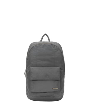 The Zip Around Nylon Backpack is the go-to bag for everyday essentials. The classic silhouette is cut in our signature nylon featuring a flap over zip pocket to the front. Inside features a 15” padded laptop sleeve with additional internal pockets for organised storage. Features: , Zip top opening, Front flap over zip pocket, Rear zip pocket, SMITH & CANOVA antique brass logo, Branded antique brass zips, Padded grab handle, Adjustable padded backpack straps, Internal 15 inch padded laptop sleeve, Internal zip pocket, 2 Internal mobile phone slip pockets - fits normal and plus size smart phones, 2 Internal pen slip pockets Style Ref: 92681 DKGREY