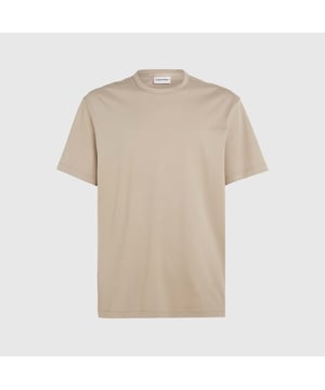 Mens Calvin Klein Mercerized Cotton T- Shirt in grey.- Crew neckline.- Short sleeves.- Mercerized cotton and nylon blend.- Tailored fit.- Ref: K10K112526PAN