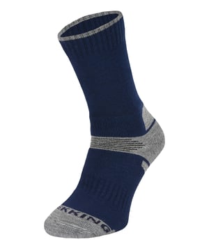 Comodo has been providing high-quality socks for men and women since 1996. They sell a range of socks for hiking, cycling, hunting, skiing, and other outdoor events. These Kids Hiker Socks made from Merino Wool are designed for all sorts of outdoor activities. These Comodo's Children's Merino Wool Socks are made for hiking. They're ideal for the outdoors, and they're designed to keep your little ones comfy and warm while they explore. These socks are naturally cooling so their feet won’t overheat. Made with a Acrylic and Merino Wool blend, these socks are soft on the inside and tough on the outside, making them both comfortable and durable, The perfect combo for the great outdoors! Merino wool also offers anti-bacterial protection for long-lasting freshness, meaning they can wear these hiking socks on your family trail with minimal discomfort. These outdoor socks are available in 4 Colours: Pink, Blue, Navy and Turquesa. These Kids socks are made from: 50% Acrylic, 30% Merino Wool, 15% Polyamide, 5% Elastane. They are available in 3 sizes: 2.5-5 UK, 12.5-2 UK, 9-12 UK and are fully Machine Washable.
