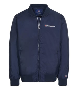 100% polyamide; Kampioen jas; Model: 214528BS538; Hoogwaardige afwerking; opstaande kraag; Rits; Twee zijzakken; Champion-logodetails