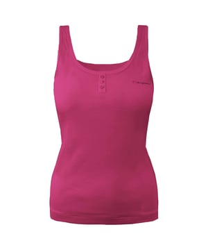 Champion Heritage Fit Tank Top Plain Logo Pink Womens Vest 104984 3501