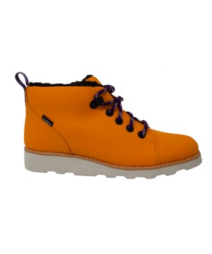 Clarks Tor Hiker K Orange Purple Leather Lace Up Kids Hoinking Boots 261433377