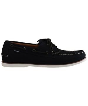 Hackett Aldeney Slip-On Blue Nubuck Leather Mens Shoes HMS20788_595