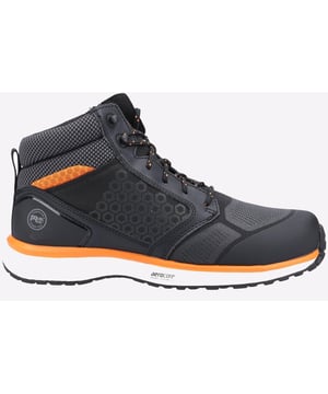 This premium hiker style boot features anti-fatigue and Aerocore technologies for the ultimate in all-day comfort and support.
- Breathable and moisturewicking lining with anti-microbial treatment for odour control
- Non-marking TPU compound and versatile lug design grips surfaces from slick floors to uneven terrain
- TPU-wrapped midsole delivers maximum energy return while resisting rips, abrasions and scuffs
- Anti-Fatigue Technology polyurethane footbed for shock absorption and energy return
- Non-Metallic puncture resistant puncture plate
- Composite Safety Toe Powered by Carbon Shield technology
- The ReBOTL material in this shoe contains at least 50% recycled PET