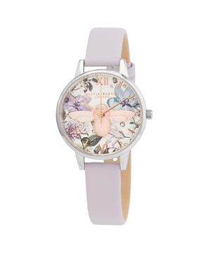 Olivia Burton OB16BF22 - Damenuhr Quarz aus Edelstahl• Material: Edelstahl• Glas: Mineral• Armband: Kunstleder• Farbe: Silber• Wasserbeständigkeit: 10 m (1 ATM)• Gehäusegröße: 30 mm