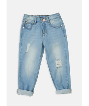 Hey Mom - Can I borrow your jeans? Our new season jean is the perfect fit. sitting slightly high on the waist with a relaxed leg and distressed finish. Super comfortable and super stylish.. Angel & Rocket cares - made fairtrade cotton. Colour:   About me:. Look after me: Think planet. wash at 30c.