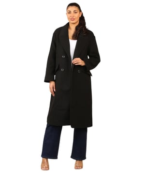 De Bershka Double Breasted Faux Wool Midi Coat in Black heeft lange mouwen met manchetten met knopen en klepzakken in de taille. De jas heeft een schouder-knielengte en biedt warmte en bedekking, ideaal voor kille winterdagen. Met deze seizoensjas voor koud weer zie je er fantastisch uit en voel je je zelfverzekerd.