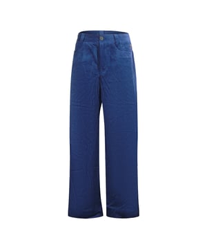 Parajumpers Pantalon Azul, 100% Algodon, Pantalon De Pana, Pantalon Liso Marino Oscuro, Color Eclipse