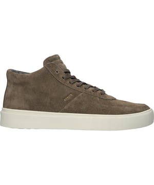 Sneaker (mid) der Marke Blackstone. In der Farbe CANTEEN. Hergestellt aus Suede mit einem Futter aus Leather. Dieser Schuh ist mit einer Cup Sohle gefertigt.