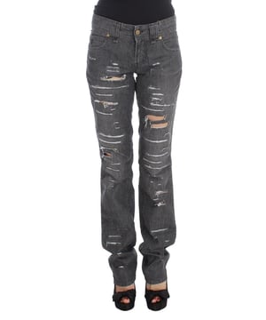 Brand: JOHN GALLIANO
  Condition: Brand new with tags
  Color: Gray Wash
  Fit: Straight Fit
  Origin: Made in Italy
  Material: 99% Cotton 1% Elastane
  Gender: Women
