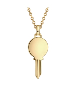 Are you looking for the key to the heart of your loved ones? With this chain of the label Glemstücke Munich you will definitely find it! Minimalistically but lovingly developed with the small key riper, a chain with a special message is created - and an enchanting accessory that can be carried to many looks and also sets accents in layering with other chains. The trailer dangles on a delicate anchor chain - both made of high -quality sterling silver and refined with yellow gold. Thanks to an extension piece with a spring ring closure, the chain can be adjusted quickly and easily in length.