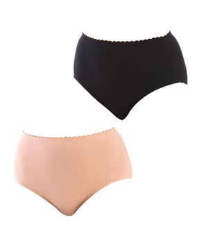 Pack of two Dim panties.
 Optimum comfort thanks to seamless 'Body Touch' technology
 Elastic waist and interior reinforcement.
 Elastic and breathable fabric.
 Microfiber briefs.
 Completely invisible under clothing.
 Tonal interior lining.
 Seams seen in tone.
 Composition: 92% Cotton, 8% Elastane
 Care:
Wash at max temperature 40º.
 - Do not use bleach.
 - Do not use dryer.
 - Do not iron.
 - Do not dry clean.