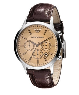 Shop Emporio Armani, das Beste in Klasse und Stil. Herrenuhr AR2433 EAN 4048803489437 . Braun Multi Zifferblatt Uhr Gesicht.