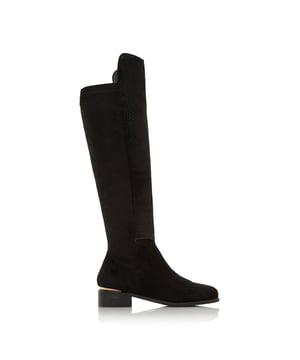 Dune knee discount high flat boots