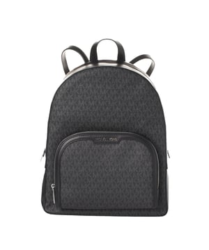 Mochila Michael Kors con un diseño sofisticado y funcional, ideal para un estilo urbano y moderno. Perfecta como mochila para mujer para el día a día, ofreciendo organización y comodidad.

Características:

- Mochila elegante para mujer con diseño estructurado y el icónico logotipo grabado en toda la superficie.
- Dos compartimentos principales con cierre de cremallera, ideales para mantener tus pertenencias organizadas y seguras.
- Bolsillo interior con cierre en uno de los compartimentos, perfecto para objetos pequeños y de valor.
- Bolsillo frontal con cierre de cremallera, ideal para un acceso rápido a artículos esenciales.
- Correas ajustables, que garantizan comodidad al llevarla en la espalda.
- Asa superior fija, ofreciendo una opción práctica para llevarla a mano.
- Detalles metálicos plateados que añaden un toque de sofisticación al diseño.
- Logo metálico frontal de Michael Kors, un distintivo exclusivo de la marca.
- Forro interior resistente, que asegura durabilidad y protección del contenido.

Una mochila para mujer versátil y funcional que combina estilo y organización. Con sus dos compartimentos principales y múltiples bolsillos, es ideal para un uso diario cómodo y sofisticado, adaptándose a un estilo de vida moderno y activo.
 Medidas: 39 x 32 x 13 cm
 Composición: 89.4% PVC, 9.6% Poliéster, 1% Poliuretano.
 Cuidados:
- Limpiar con un paño suave y ligeramente húmedo.
- Evitar el contacto prolongado con agua, perfumes o productos químicos.
- Evitar la exposición directa y prolongada al sol o fuentes de calor.