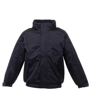 100% hydrafort polyester. Windproof. Taped seams. Studded stormflap with hook and loop. Polyamide lined sleeves with Thermoguard insulation. Elasticated cuffs. 2 lower zipped pockets. Reflective safety piping to lower pockets and back seams. Inner pocket. Concealed hood. Fleece lined collar. Printed name label. Concealed zip entrance in lining for embroidery access. Also available in Mens sizes, code TRW297. Weight: 250g/mï¿½ series anti-pill Symmetry fleece. Fabric: Hydrafort Polyester. Regatta Kids Sizing (chest approx): 2 Years (53-55cm), 3-4 Years (55-57cm), 5-6 Years (59-61cm), 7-8 Years (63-67cm), 9-10 Years (69-73cm), 11-12 Years (75-79cm), 32 (79-83cm), 34 (83-85cm).