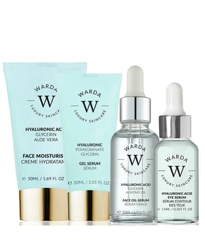 Skin Hydration Boost Hyaluronic Acid Moisturiser 50ml + Skin Hydration Boost Hyaluronic Acid Eye Serum 15ml + Skin Hydration Boost Hyaluronic Acid Gel Serum 30ml + Hyaluronic Acid Hydration Boost Oil Serum 30ml

Contain skin super hydrating hyaluronic acid