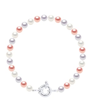 Pulsera - 925 milésimas - perlas cultivadas de agua dulce 7-8 mm redondo - coloreado (colores pastel natural) - prestigio marino de cierre de anillo - longitud 18 cm - entregado en un caso con un certificado de autenticidad y una garantía internacional - Todas nuestras joyas están hechas Francia.