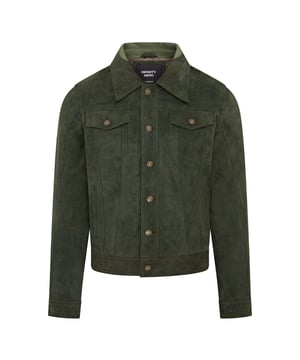 Presentamos la chaqueta vaquera informal de cuero de gamuza de cabra para hombre. Esta elegante camisa inspirada en el denim se reinventa en el cuero de gamuza de cabra más suave, lo que ofrece una sensación de lujo con un guiño a la americana de los años 70. El diseño de corte ajustado hace una declaración de estilo audaz, mientras que el cierre con botones a presión, la cintura ajustable y los puños agregan comodidad y versatilidad. Perfecta para combinar con tus jeans y botas favoritos, esta chaqueta retro combina lo clásico y lo contemporáneo sin esfuerzo. Corte ajustado para una silueta moderna Cierre con botones a presión para un uso fácil Cintura y puños ajustables para una comodidad personalizada Cuero de gamuza de cabra suave para una sensación de lujo Inspirado en la americana de los años 70 para un estilo atemporal