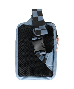The Vans Off The Wall Skate Sling Blue Bag is a versatile and practical accessory designed for skateboarders and those who embrace the skate culture. This sling bag from Vans offers a convenient and stylish way to carry your essentials while on the move.

Key Features:

 Color:  The sling bag comes in a cool blue color, adding a touch of urban style to your outfit.

 Off The Wall Logo:  The bag prominently features Vans' iconic "Off The Wall" logo, representing the brand's skateboarding heritage and lifestyle.

 Sling Design:  The bag is designed as a sling bag, featuring a single strap that is worn across the body, allowing for easy access to your belongings while skateboarding or on the go.

 Spacious Main Compartment:  The main compartment provides enough space to carry your everyday essentials, such as a wallet, phone, keys, sunglasses, and small accessories.

 Durable Material:  Made from high-quality materials, the bag is built to withstand the wear and tear of skateboarding and outdoor activities.

 Secure Closure:  The bag likely comes with a secure closure mechanism, such as a zipper or magnetic flap, to keep your belongings safe and organized.

 Adjustable Strap:  The sling bag features an adjustable strap, allowing you to customize the fit for optimal comfort while wearing it across your body.

 Front Zip Pocket:  Some sling bags have a front zip pocket, providing quick access to frequently used items or smaller essentials.

 Versatile Style:  The blue color and Vans' "Off The Wall" logo make this sling bag versatile, suitable for various casual occasions and outfits.

 Skate-Friendly Design: