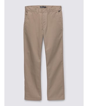 Passform, Stil und Strapazierfähigkeit - wir haben uns viele Gedanken über unsere Hosen gemacht, damit Sie das nicht tun müssen. Die Authentic Chino Relaxed Pants ist eine vielseitige Chino-Hose aus einem verbesserten, weichen Material mit einer entspannten Passform für zusätzliche Beinfreiheit. Diese klassische Chino-Hose verfügt über Eingrifftaschen auf der Vorderseite mit einer neuen Münztasche auf der rechten Seite, Leistentaschen auf der Rückseite mit Knopfverschluss und gestickten "Drop V"-Riegeln zur Verstärkung. 64% Baumwolle, 34% Polyester, 2% Elasthan Weiches, baumwollreiches Material Klassische Chino-Handtaschen vorne mit Münztasche Gestickter "Drop-V"-Riegel unter den vorderen Taschen Hintere Leistentaschen mit Knopfverschluss "V"-Gürtelschlaufendetail am hinteren Bund Karo-Köperband auf der Innenseite des Hosenschlitzes Innen an der Saumnaht aufgenähtes Flaggenlabel für zusätzliches Branding, wenn das Bündchen geschlossen ist Entspannte Passform 17'' Beinöffnung Das Model trägt Größe 32 oder Medium
