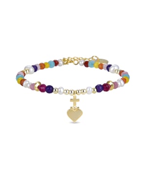 Nymox armband van 925 sterling zilver en meerkleurig kristal met 18 karaat geelgouden afwerking. Trendy vertegenwoordigt de belangrijkste trends in de modewereld. Onze meest spontane lijn met een uitgesproken boho-karakter en moderne geest, die zich concentreert op sieraden vol kleur, inclusief het gebruik van natuurstenen en ontwerpen in de vorm van amuletten en talismannen.