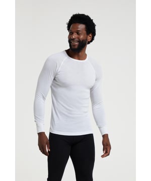80% Merinowolle, 20% Polyester. Design: Einfarbig. Ärmel-Typ: Langärmelig. Ausschnitt: Runder Ausschnitt. Stoff-Technologie: Geruchshemmend, antibakteriell, atmungsaktiv, Isotherm, leicht, feuchtigkeitsableitend, schnell trocknend.