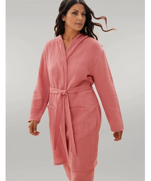 Unwind in comfort with the M&S Collection Pure Cotton Muslin Hooded Dressing Gown, designed for relaxation with its regular fit and lightweight feel. Stay cozy with the long sleeves and hooded design, while the classic belt fastening adds a touch of sophistication to your loungewear ensemble. Experience the quality of responsibly sourced cotton used in our garments, reflecting our commitment to sustainability and ethical fashion practices. Fit: , Sizing: As expected