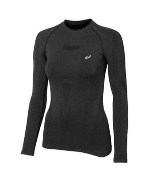 Constructed with a comfortable knit fabric, this long sleeve top is functional for various running workout regimens. The shirt's material is also practical for managing moisture and helping you keep dry during your training. It's also constructed with recycled materials to support a more sustainable design approach.