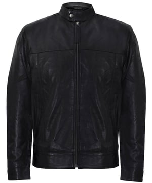 This contemporary jacket features a sophisticated Mandarin collar finish, is short in length and boats a stylish biker silhouette. Crafted from sumptuous Nappa leather, featuring a YKK zip front and buttoned cuffs to help provide a more customised fit. This biker jacket exudes style and is more than an essential fashion accessory for every male.