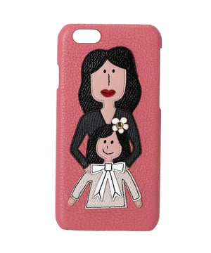 VINTAGE, RRP AS NEW
Adorned with a patch of the twogirls representing the D&G family, and accented with pretty embellishments, the Dolce & Gabbana iPhone 6 case is crafted from leather. This pink case has been created to safeguard your iPhone with style. It is handy and fashion-loaded.




Dolce & Gabbana Iphone 6 Phone Case in Pink Leather
Condition: excellent
Material: Leather
Size: one size
Width:   10mm
Length:   70mm
Height:   140mm
Sign of wear: No
SKU: 336087