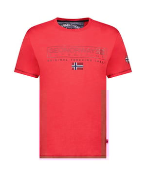 Camiseta de manga corta Geographical Norway.
Cuello redondo con acabado acanalado.
Estampado de la marca en el frontal.
Estampado de la marca en las mangas.
Costuras vistas a tono.
 Composición: 100% Algodón
 Cuidados:
Lavar a temperatura máxima 30º.
No planchar.
No usar secadora.
No usar lejía.
No lavar en seco.
