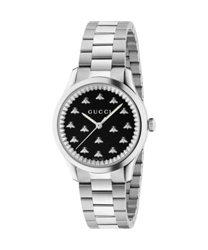 Modell: YA1265034EAN: 7319034985706Movement: QuarzArmbandfarbe: SilberWasserdichtigkeit: 50 MeterZifferblattfarbe: SchwarzMaterial des Armbands: EdelstahlZifferblattdurchmesser: 32 mmGeschlecht: Women'sAnzeige: AnalogStil: CasualKollektion: G-Timeless