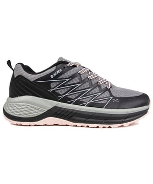 Deze Trail Destroyer-hardloopschoenen hebben een hoogwaardig, lichtgewicht gelast en gestikt bovenwerk voor stabiliteit en ondersteuning.