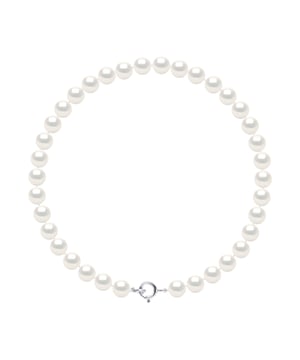 Bracelet with true Cultured Freshwater Pearl 5-6mm Button - Natural White Color and spring-loaded clasp 925 Sterling Silver Length 18 cm , 7 in - Our jewellery is made in France and will be delivered in a gift box accompanied by a Certificate of Authenticity and International Warranty