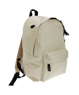 Hoofdcompartiment met rits. Voorzak met rits. Nylon draaghandvat. Verstelbare gewatteerde en versterkte riemen. Gewatteerde rug. Materiaal: 600D Polyester. Afmetingen: 40 x 28 x 14 cm.