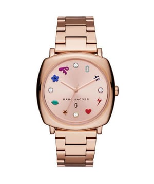 Water Resistance50 m (5 ATM)DepartmentWomenStyleCasual, Dress/FormalCase MaterialStainless SteelMovementQuartzBand MaterialStainless SteelTypeWristwatchFeaturesMineral CrystalDisplayAnalogBrandMarc JacobsCase Size30 mm