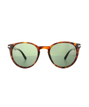 Persol Sunglasses 3152 9015/31 Havana Grey Green are from the Galleria '900 collection which features models inspired by Persol's 1940's archive and these retro designs work so well in today's market with vintage appeal bigger than ever. The round shape is very popular right now and classic colours combine for a perfect blend if new and old.