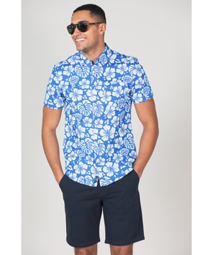 Brighten up your wardrobe with this printed poplin shirt from Tokyo Laundry. Made from 100% cotton, this short-sleeved shirt is perfect for any occasion. The funky design features a comfortable fit and button fastening. Add this versatile staple to your wardrobe today. Machine washable for easy care.