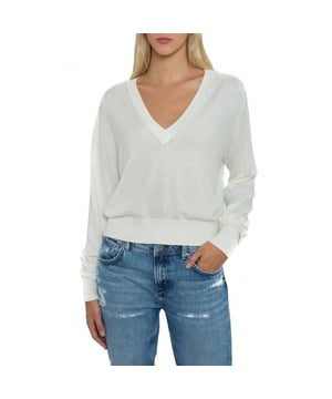 Kollektion: Herbst/Winter   Geschlecht: Damen   Typ: Pullover   Ärmel: lang   Ausschnitt: V-Ausschnitt   Material: andere Fasern 5%, Baumwolle 40%, Viskose 55%   Muster: einfarbig   Pflege: bei 30° C waschen   Modellhöhe, cm: 175   Modell trägt Größe: S   Innen: ungefüttert   Saum: gerippt   Details: sichtbares Logo. Länge: kurz. Stil: Reißverschluss. Material: Baumwolle. Typ: Blazer
