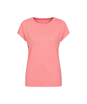 66% Recyceltes Polyester, 29% Polyester, 5% Elastan. Gewebetechnik: Leicht, Feuchtigkeitsabweisend, Schnell trocknend. Design: Unifarben. Passform: Lose. Rundhalsausschnitt. Nachhaltigkeit: Aus recyceltem Material. Kurzärmlig.