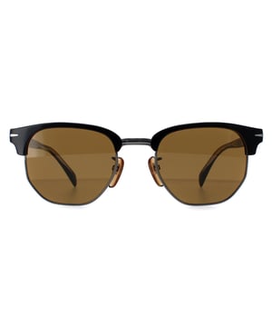 David Beckham Round Mens Black Brown DB1002/S  Sunglasses are a stylish and high-quality accessory that offers superior protection and comfort, making them the perfect choice for anyone who wants to add a touch of elegance and refinement to their look while enjoying the outdoors. The adjustable nose pads ensure a comfortable and secure fit, making these sunglasses suitable for all face shapes. Whether you're lounging by the pool, driving on a sunny day, or just want to look great while out and about, these sunglasses will make you stand out in the crowd.