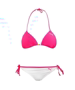 Puma Triangle Bikini Omkeerbaar Wit Roze Zwemkleding 554322 02