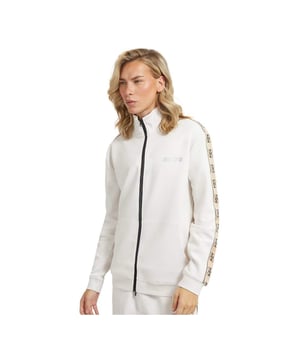 Gilet Guess Glissiere integral Herren Weiß Synthetik. Authentisches Kleidungsstück der Marke Guess - Streetwear/Sportswear-Design von Guess - Guess für Herren Mode, perfekt für den Alltag - Weißes Gilet von Guess passt hervorragend zu Ihrer übrigen Garderobe - bequemer Synthetikstoff - klassisch - Glitscher integral -