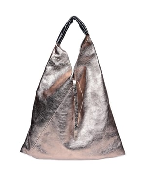 Bolso de compra  
100% cuero de vaca  
Asa superior única: 26 cm  
Bolsillo interno con cierre de cremallera  
Dimensiones: 37x46 cm