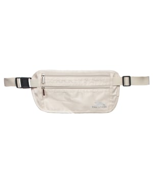 Ceinture réglable porte-monnaie, extensible. 2 compartiments zippés. Composition: 100% polyester.